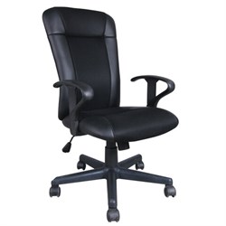 Кресло BRABIX "Optima MG-370", с подлокотниками, экокожа/ткань, черное, 531580 - фото 13125681