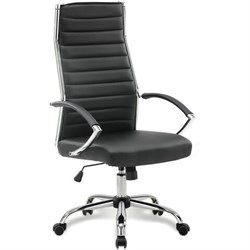 Кресло офисное BRABIX "Style EX-528", экокожа, хром, черное, 531947 - фото 13126298