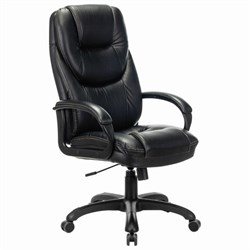 Кресло офисное BRABIX PREMIUM &quot;Nord EX-590&quot;, черный пластик, экокожа, черное, 532097