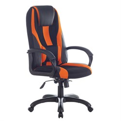 Кресло компьютерное BRABIX PREMIUM "Rapid GM-102", экокожа/ткань, черно/оранжевое, 532420, GM-102_532420 - фото 13126869