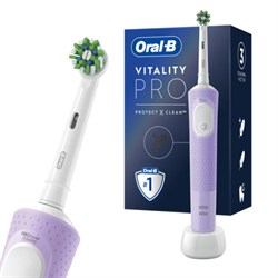 Зубная щетка электрическая ORAL-B (Орал-би) Vitality Pro, ЛИЛОВАЯ, 1 насадка, 80367617 - фото 13132052