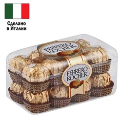 Конфеты шоколадные FERRERO "Rocher" с лесным орехом, 200 г, пластиковая упаковка, ИТАЛИЯ, 77070887 - фото 13132359