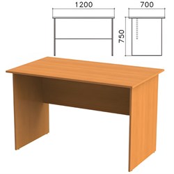 Стол письменный "Фея", 1200х700х750 мм, цвет орех милан, СФ03.5 - фото 13133095