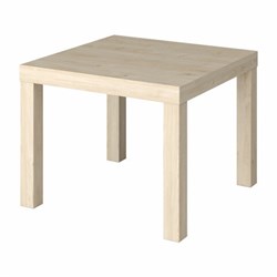Стол журнальный "Лайк" аналог IKEA (550х550х440 мм), дуб светлый - фото 13133614