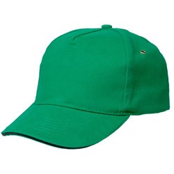 Бейсболка Unit Classic, ярко-зеленая с черным кантом - фото 13136996