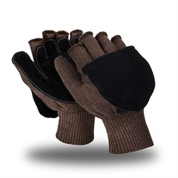 Перчатки-варежки Manipula Specialist® Эвены(шерсть, акрил+спилок), WG-795 - фото 13137423