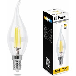 Светодиодная лампа FERON LB-167 7W 230V E14 2700K - фото 13195512