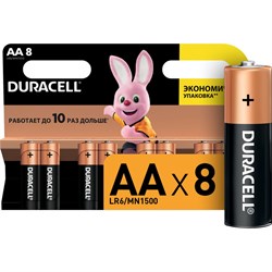 Батарейка Duracell LR6-8BL BASIC - фото 13198679