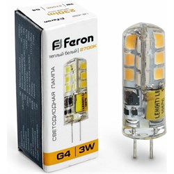 Светодиодная лампа FERON LB-422 3W 12V G4 2700K - фото 13199796