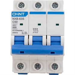 Автоматический выключатель CHINT NXB-63S - фото 13201544