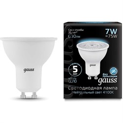 Лампа GAUSS LED MR16 GU10 7W 4100K - фото 13203774