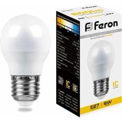 Светодиодная лампа FERON LB-550 9W 230V E27 2700K - фото 13204974