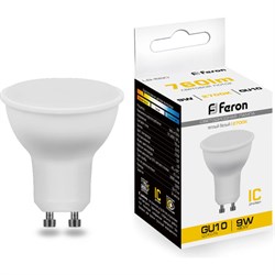 Светодиодная лампа FERON LB-560 9W 230V GU10 2700K - фото 13205379