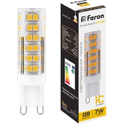 Светодиодная лампа FERON LB-433 7W 230V G9 2700K - фото 13205953