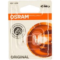 Автолампа OSRAM W1.2W W2*4.6d 12V /1/10 - фото 13208152
