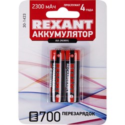 Пальчиковый аккумулятор REXANT 30-1423 - фото 13212174