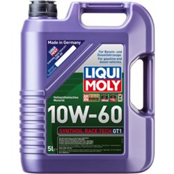 Синтетическое моторное масло LIQUI MOLY Synthoil Race Tech GT1 10W-60, SN, A3/B4 - фото 13215816