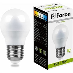 Светодиодная лампа FERON LB-550 9W 230V E27 4000K - фото 13216899