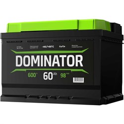 Аккумулятор Dominator 6 СТ 60 Ач 1 L 600 А ССА - фото 13217426