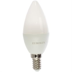 Лампа светодиодная Eurolux LL-E-C37-5W-230-4K-E14 - фото 13225188