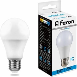Светодиодная лампа FERON LB-91 Шар E27 7W 6400K - фото 13225441