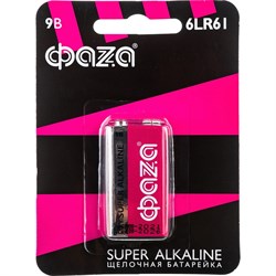 Алкалиновая батарейка ФАZА 6LR61 Super Alkaline BL-1 - фото 13225783