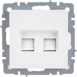 Двойная компьютерная розетка rj45 IEK Brite рк10-2-брб - фото 13228701