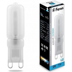 Светодиодная лампа FERON LB-431 7W 230V G9 6400K - фото 13234241