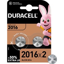 Литиевые батарейки Duracell CR2016-2BL - фото 13236881