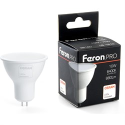 Светодиодная лампа FERON PRO LB-1610 MR16 G5.3 10W 6400K - фото 13237561