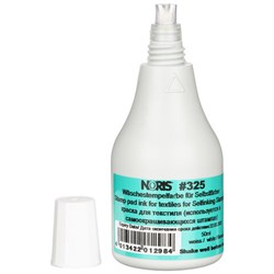 Краска штемпельная NORIS БЕЛАЯ 50 мл (специальная, для хлопковых тканей и полотна), 325Сб - фото 13244336