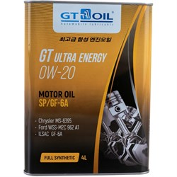 Масло GT OIL Ultra Energy, SAE 0W-20, API SP SN GF-6A - фото 13249907