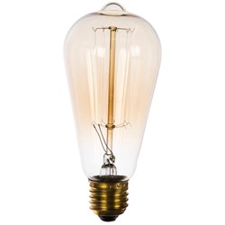 Лампа накаливания Uniel Vintage IL-V-ST64-60/GOLDEN/E27 VW02 - фото 13255868