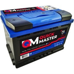 Аккумуляторная батарея Quick Master SP 6СТ-75 (L)-(1) 560А, 277x175x190 - фото 13258703