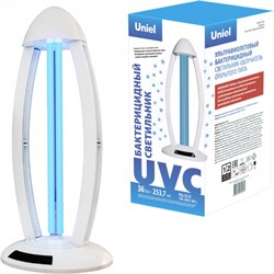 Настольный ультрафиолетовый бактерицидный светильник Uniel 36W/UVCB - фото 13266047