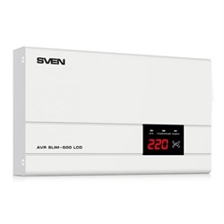 Стабилизатор Sven AVR SLIM -500 LCD - фото 13267436