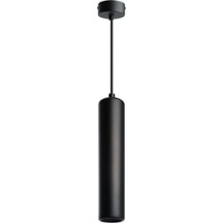 Потолочный светильник FERON ml1842 barrel echo levitation mr16 35w, 230v, gu10, чёрный, с антибликовой сеточкой, на подвесе 1,7 - фото 13273169
