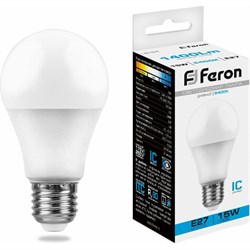 Светодиодная лампа FERON LB-94 Шар E27 15W 6400K - фото 13274182