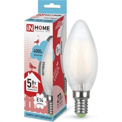 Светодиодная лампа IN HOME LED-СВЕЧА-deco - фото 13304026