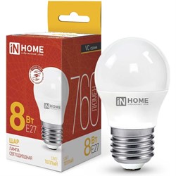 Светодиодная лампа IN HOME LED-ШАР-VC - фото 13305585