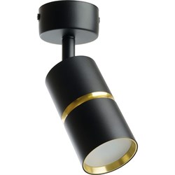 Настенно-потолочный светильник FERON ml1861 zen под лампу gu10, черный, золото - фото 13307960