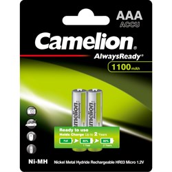 Аккумулятор Camelion Always Ready AAA-1100mAh Ni-Mh BL-2 - фото 13312670