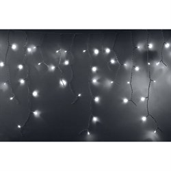Гирлянда Neon-Night АЙСИКЛ бахрома, 2,4х0,6 м, белый ПВХ, 76LED белые - фото 13314406