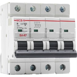 Автоматический выключатель Akel ВА47-MCB-N-4P-B25-AC - фото 13331470