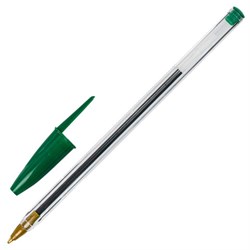 Ручка шариковая STAFF "Basic BP-01", письмо 750 метров, ЗЕЛЕНАЯ, длина корпуса 14 см, узел 1 мм, 143739 - фото 13331958