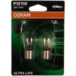 Автолампа OSRAM P21W BA15s ULTRA LIFE 12V /1/10/50 - фото 13339164