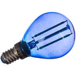 Светодиодная лампа Uniel LED-G45-5W/BLUE/E14 GLA02BL - фото 13340489