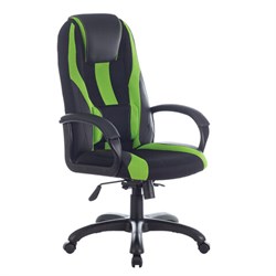 Кресло компьютерное BRABIX PREMIUM "Rapid GM-102", экокожа/ткань, черное/зеленое, 532419, GM-102_532419 - фото 13346788