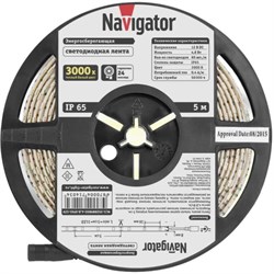 Светодиодная лента Navigator 71 403 NLS-3528WW60-4.8-IP65-12V R5 - фото 13350440