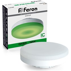 Светодиодная лампа FERON lb-455 gx53 12w зеленая - фото 13359342